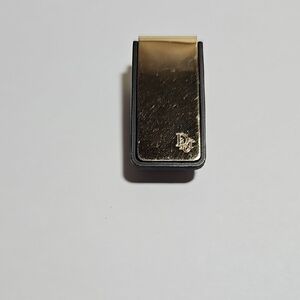 Elegant Vintage Dior Gold and Black Money Clip